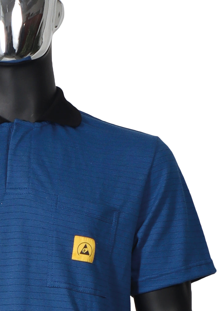 Tricou cu guler, tip Polo, ESD unisex