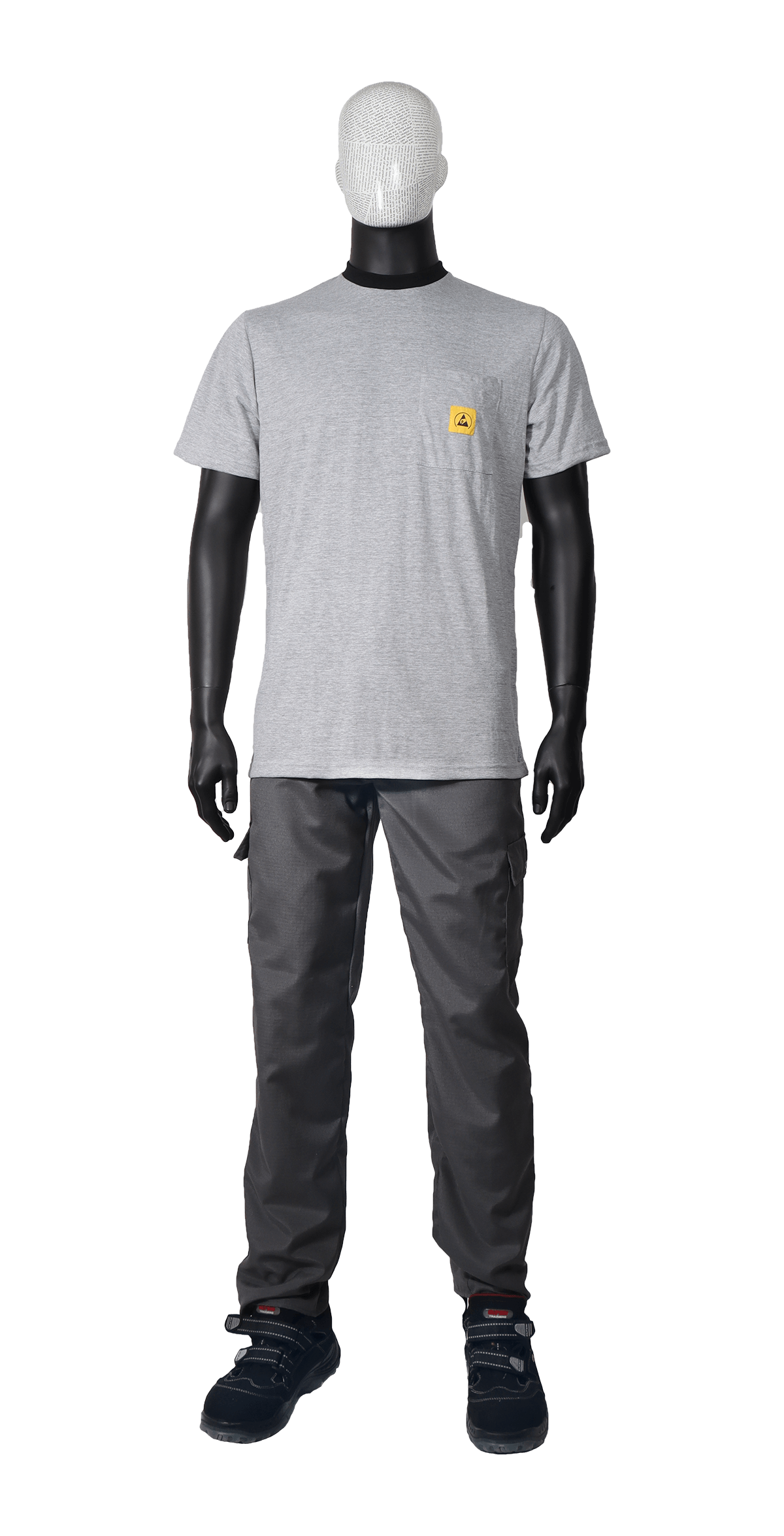 Tricou ESD unisex cu guler rotund