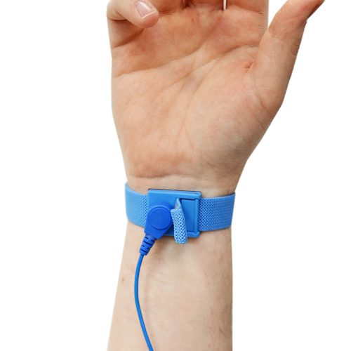 Brățară de mână ESD, capsă 10mm - ESD Wrist Strap Set – 10mm Stud
