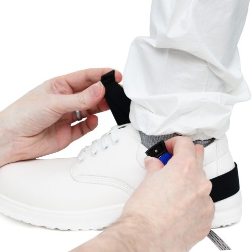 Brățară ESD de picior (călcâi) pentru împământare, cu clemă - ESD Heel Strap with clip fastener