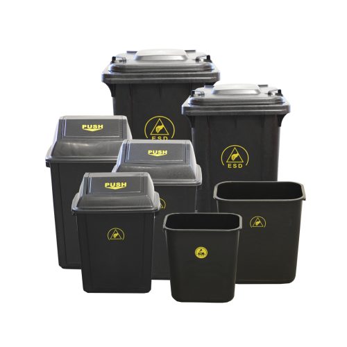 Coșuri de gunoi antistatice - ESD Waste Bins, 20L-60L