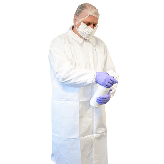 Halat de laborator ESD de unică folosință, cleanroom