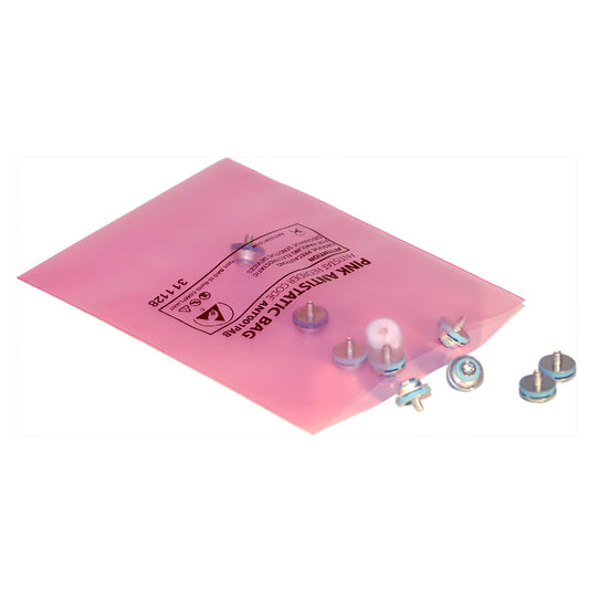 Pungi ESD roz - Pink Antistatic Bags, Open Top